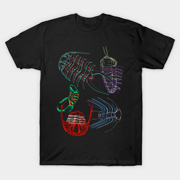 Ordovician Era Trilobites 2 T-Shirt by RaLiz